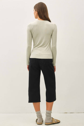The Garment Dye Ribbed Longsleeve