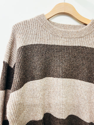 Brown Stripe Crew