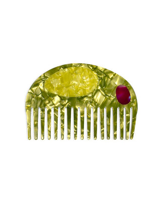 Olive Wide-Tooth Mini Hair Comb - Olive Street