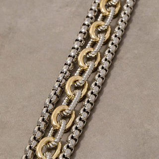 The Assorted Chains Magnetic Lock Bracelet - Olive Street