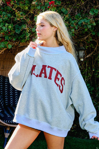 The Pilates & Yoga Reversible Mockneck Sweatshirt