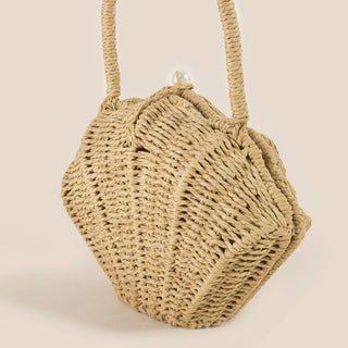 The Straw Shell Top Handle Bag - Olive Street