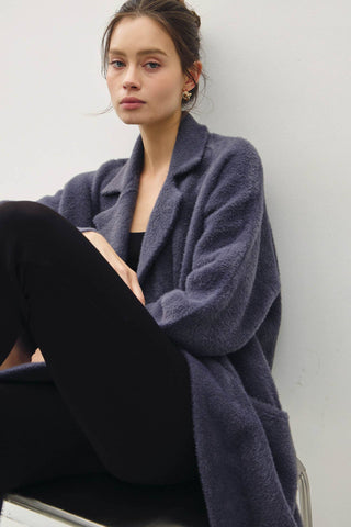The Fuzzy Blazer Cardigan