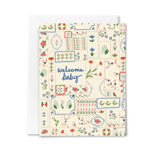 Welcome Baby Quilt Card - Olive Street