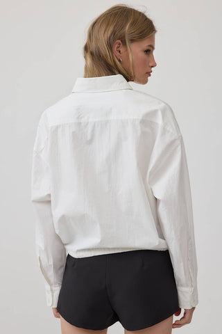 The Drawstring Hem Classic Shirt