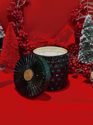 Mistletoe & Holly 15oz Shimmer Candle - Olive Street