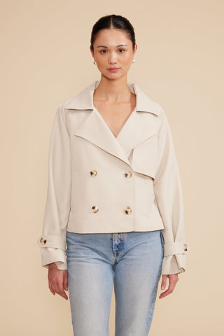 Estelle Cropped Trench