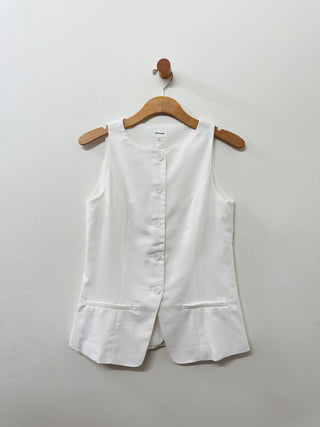 Long Linen Vest