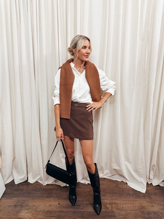 Knit Button Down Shirt