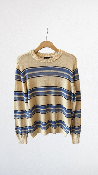 The Severine Striped Pullover - Olive Street
