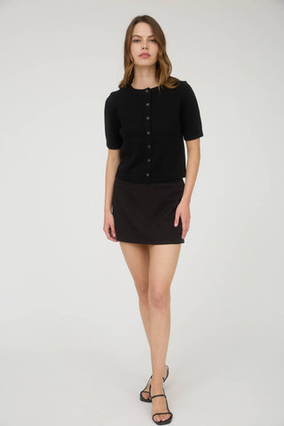 The Short Sleeve Button Cardigan