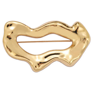 WAVY SHAPE BROOCH, 31969: G - Olive Street