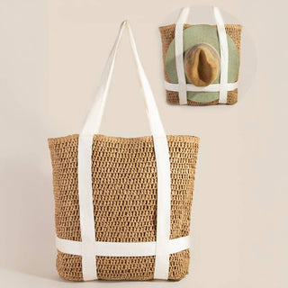 The Raffia Hat Carrier Tote - Olive Street