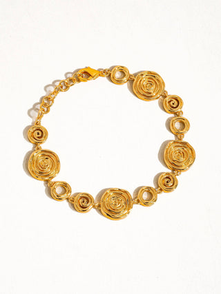 Morgan 18K Gold Vintage Round Chain Bracelet