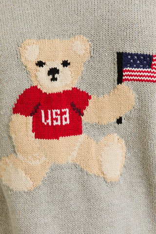 Teddy Bear Americana Sweater