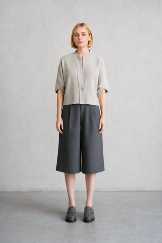 The Sculptural Sleeve Cardigan - Olive Street