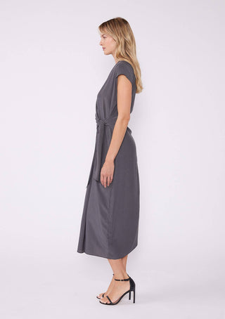 The Cap Sleeve Midi Wrap Dress - Olive Street
