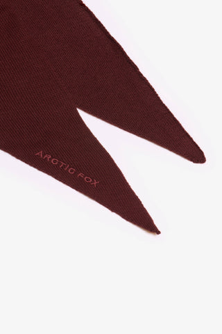 The Merino Wool Triangle Scarf in Dark Walnut Brown