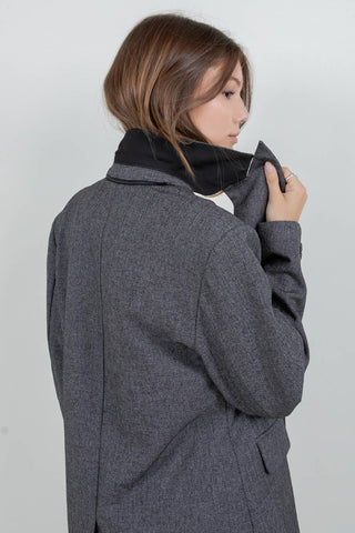 The Woven Blazer with Detachable Wrap Around Belt