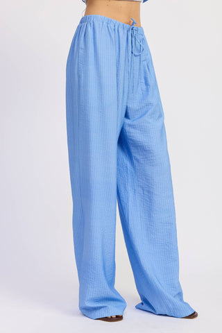 The Stripe Drawstring Pant - Olive Street