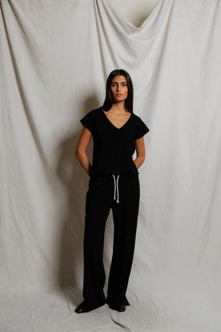The Pearl Japanese Jersey V Neck Tee