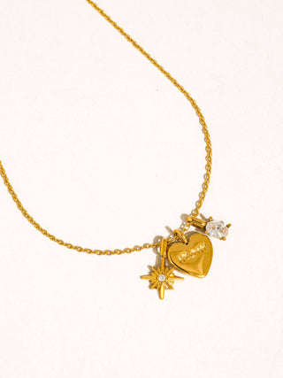 The Gentilly Mom Heart Charm Necklace - Olive Street