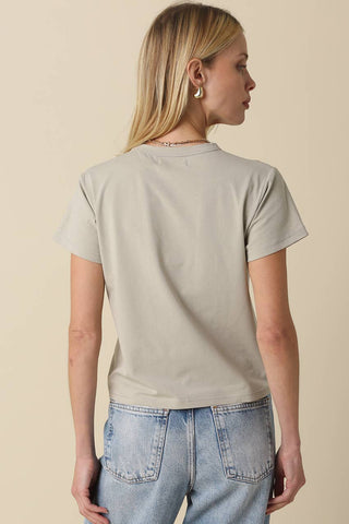The Maia Classic Crewneck T-Shirt in Thyme - Olive Street