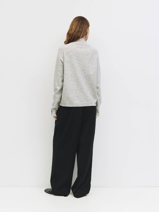 The Oversized Half Button-Down Sweater