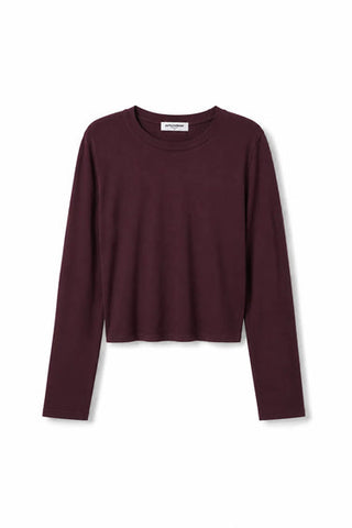 The Jamie Recycled Long Sleeve in Cherry