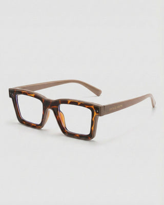 The Jovi Blue Light Glasses in Tan Torte