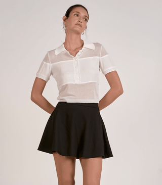 The Sheer Contrast Polo - Olive Street