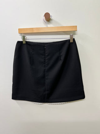Lace Trim Mini Skirt