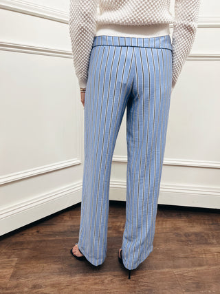 Foldover Stripe Pant