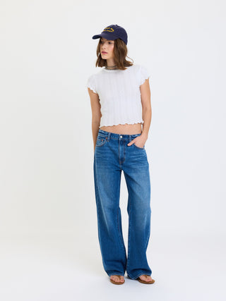 The Mid Rise Relaxed Baggy Jean - Olive Street