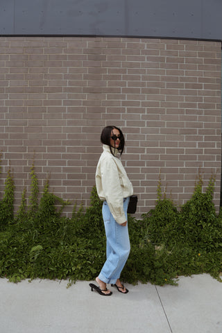 The Stand Collar Drawstring Jacket