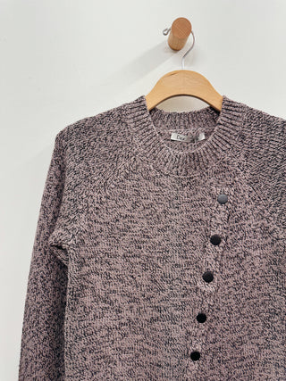 Asymmetrical Button Detail Sweater