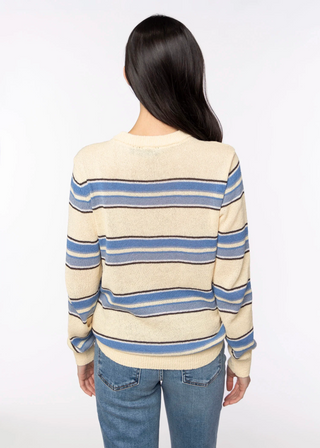 The Severine Striped Pullover - Olive Street
