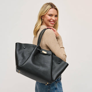 The Kaia Tote in Black - Olive Street