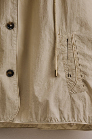 The Cropped Hooded Utility Jacket - Olive Street