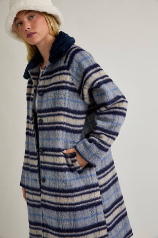 The A-Line Plaid Coat