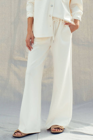 The Soft Structure Wide Leg Pant - Olive Street