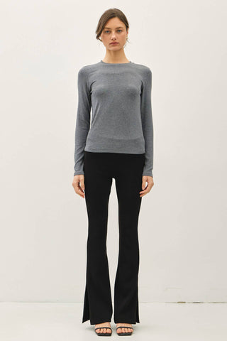 The Soft Ribbed Crew Longsleeve
