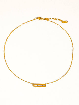 The Yveline Bar Pendant Necklace - Olive Street