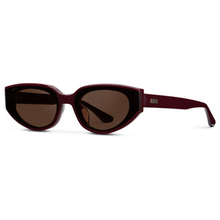 Astra – Women’s Anti-Reflective Narrow Cat-Eye Sunglasses: Black / Triple Black Lens - Olive Street
