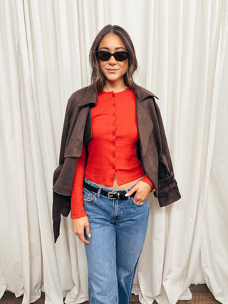 The Stargazer Pointelle Cardigan - Olive Street