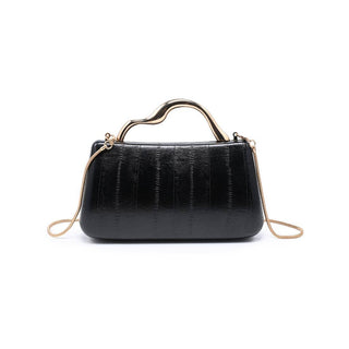 The Nichelle Sculptural Clutch in Black