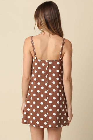 The Regina Polka Dot Mini Dress - Olive Street
