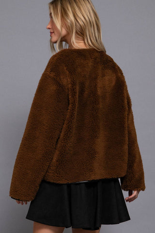 Doorbuster Toggle Sherpa Jacket--final sale! - Olive Street