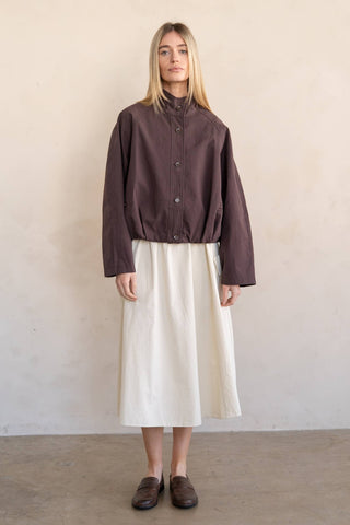 CASUAL BLOUSON JACKET: Merlot / Contemporary / M/L - Olive Street