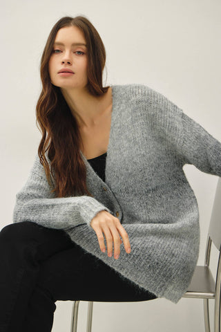 The Wool Blend Tonal Gradient Cardigan